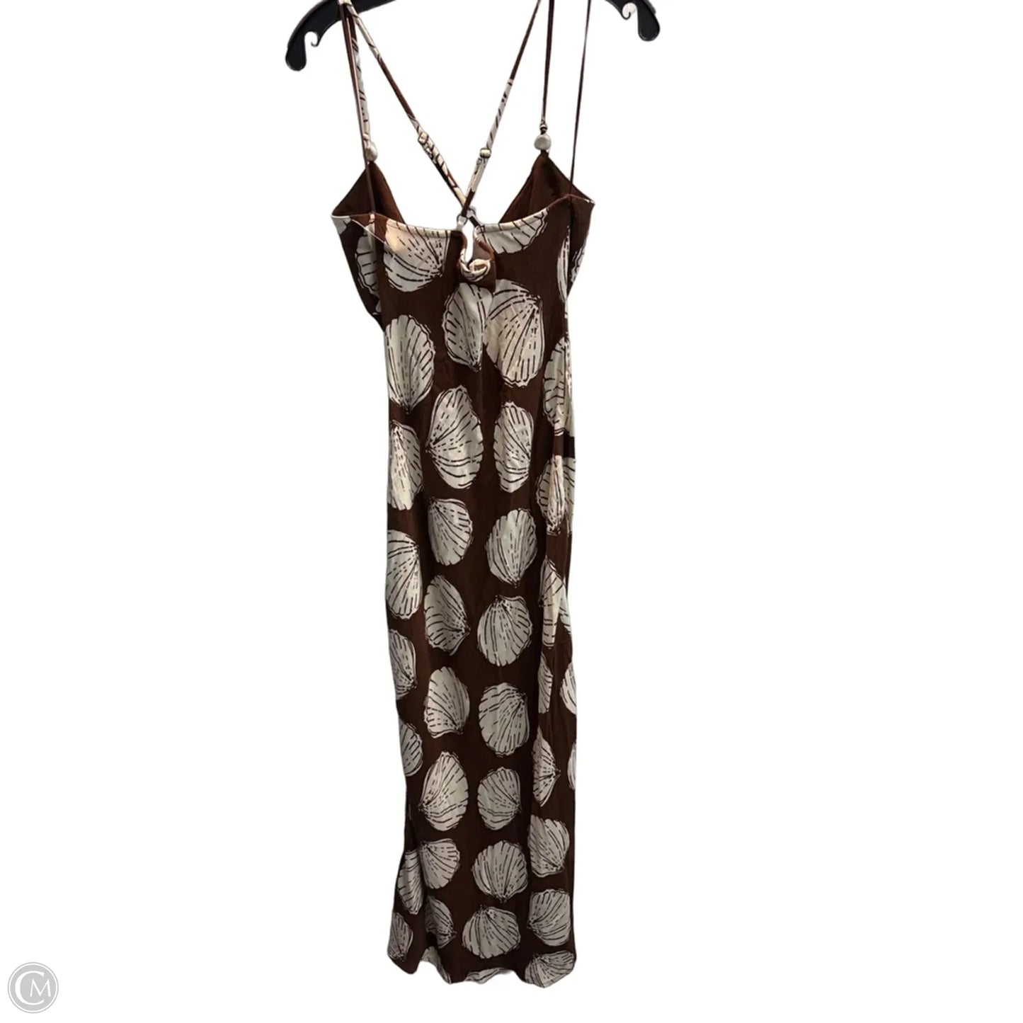 Dress Casual Maxi By Sienna Sky In Brown & Cream, Size: L