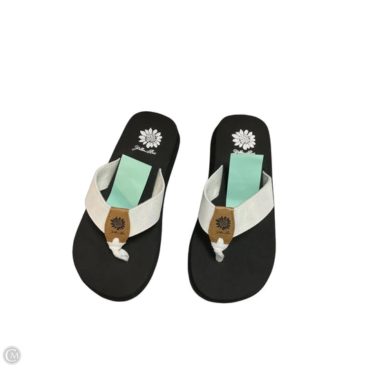 Sandals Flip Flops By Yellow Box In White, Size: 6