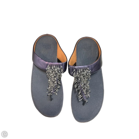 Sandals Flats By Fitflop In navy Size: 11