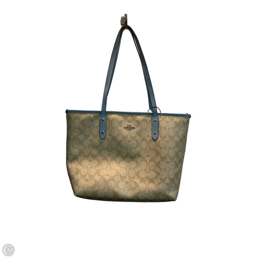 Tote Designer By Coach, Size: Medium