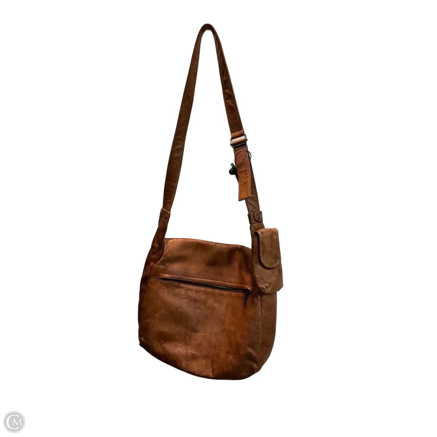 Handbag Leather By Cma, Size: Medium