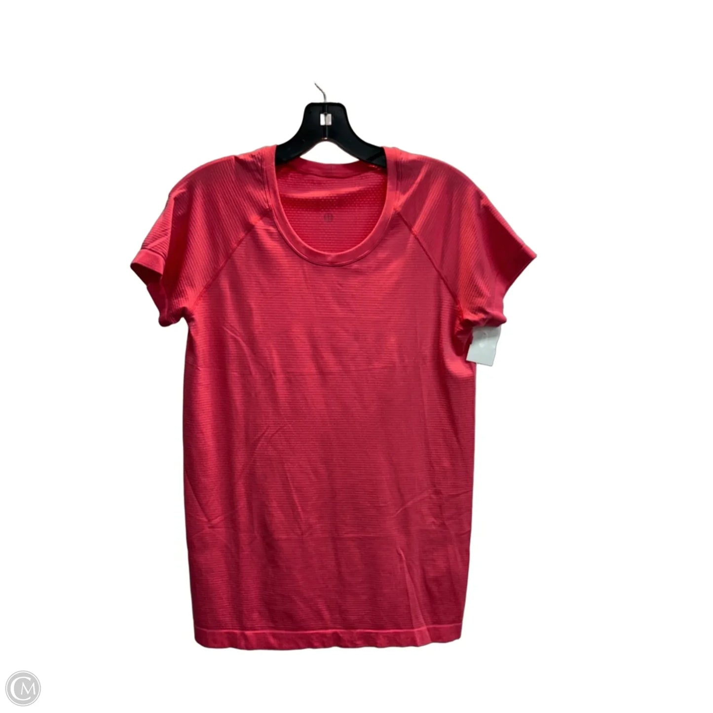 Athletic Top Short Sleeve By Lululemon In Pink, Size: S