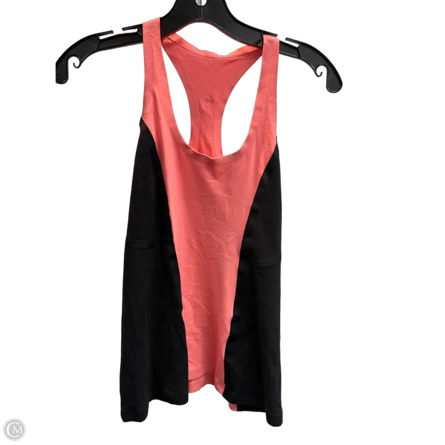 Athletic Tank Top By Lululemon In Black & Pink, Size: S