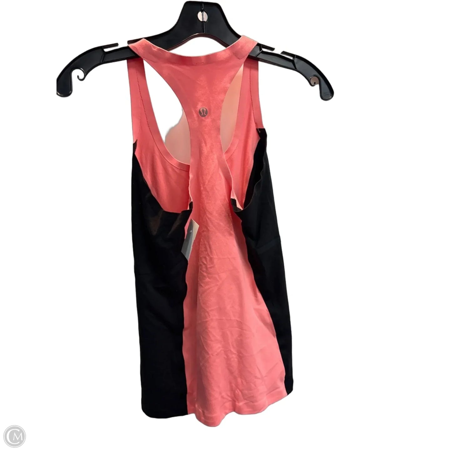 Athletic Tank Top By Lululemon In Black & Pink, Size: S