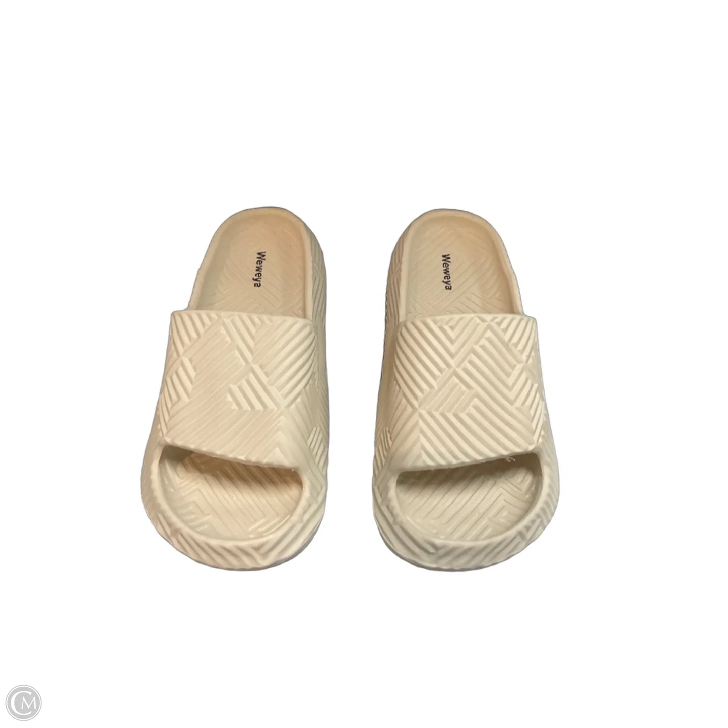 Sandals Flats By Clothes Mentor In Beige, Size: 9
