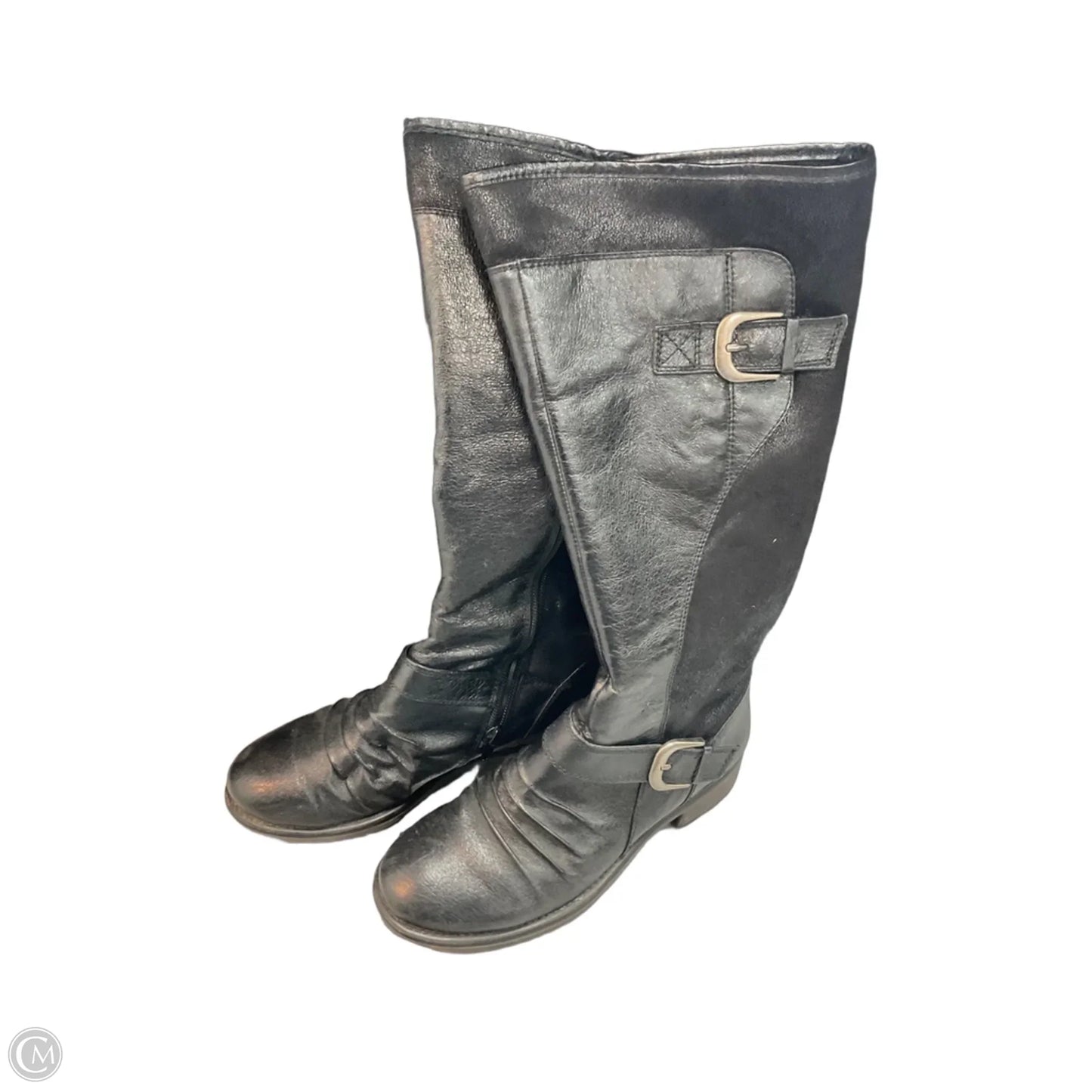 Boots Knee Heels By Bare Traps In Black, Size: 6