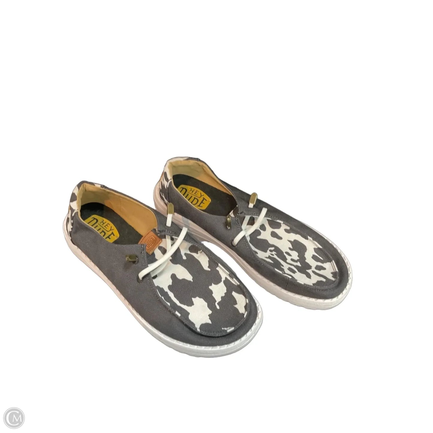 Shoes Flats By Hey Dude In Animal Print, Size: 10
