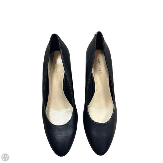 Shoes Heels Wedge By Nine West In Black, Size: 7.5