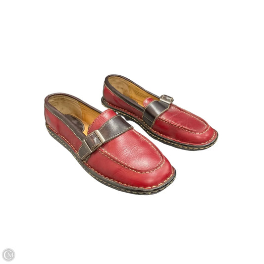 Shoes Flats By Born In Black & Red, Size: 8