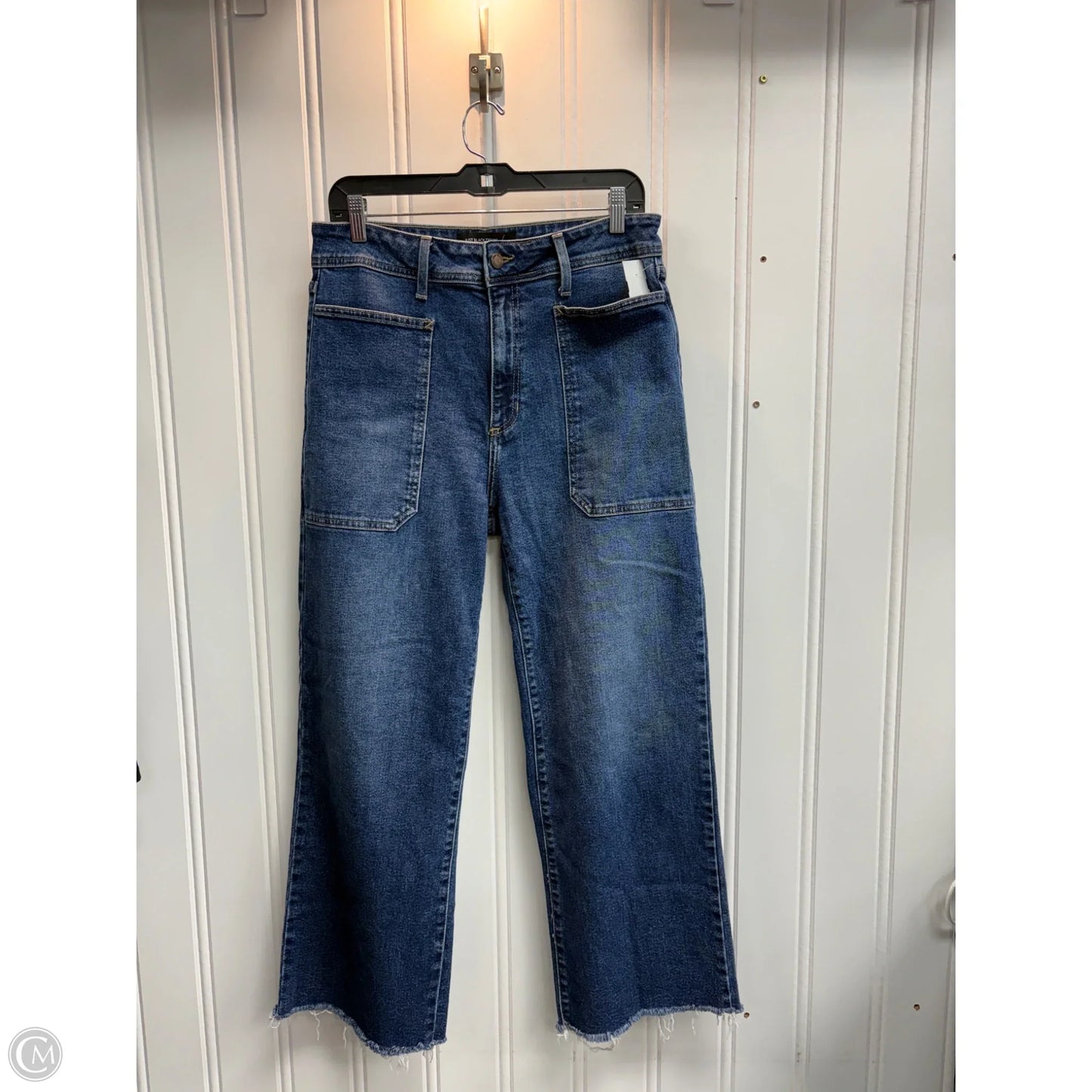 Jeans Wide Leg By Just Black In Blue, Size: 12