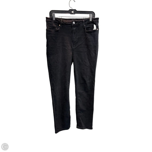 Jeans Straight By Paige In Black, Size: 12