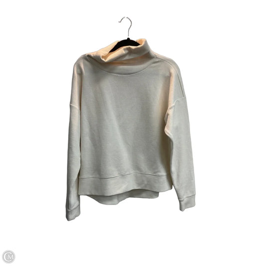 Sweatshirt Collar By Zella In Beige, Size: M