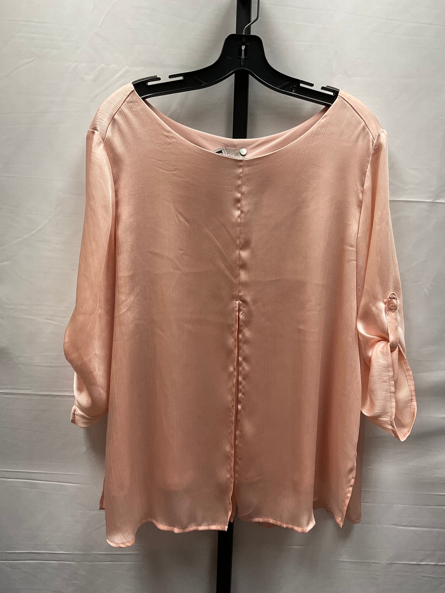 Pink Top Long Sleeve Chicos, Size L