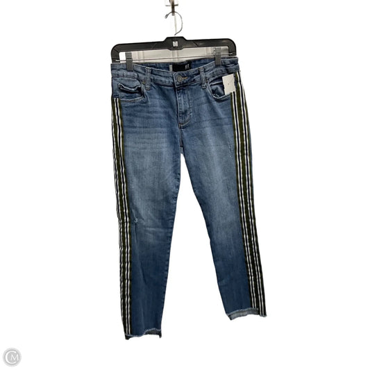 Jeans Straight By Kut In Blue & Green, Size: 2
