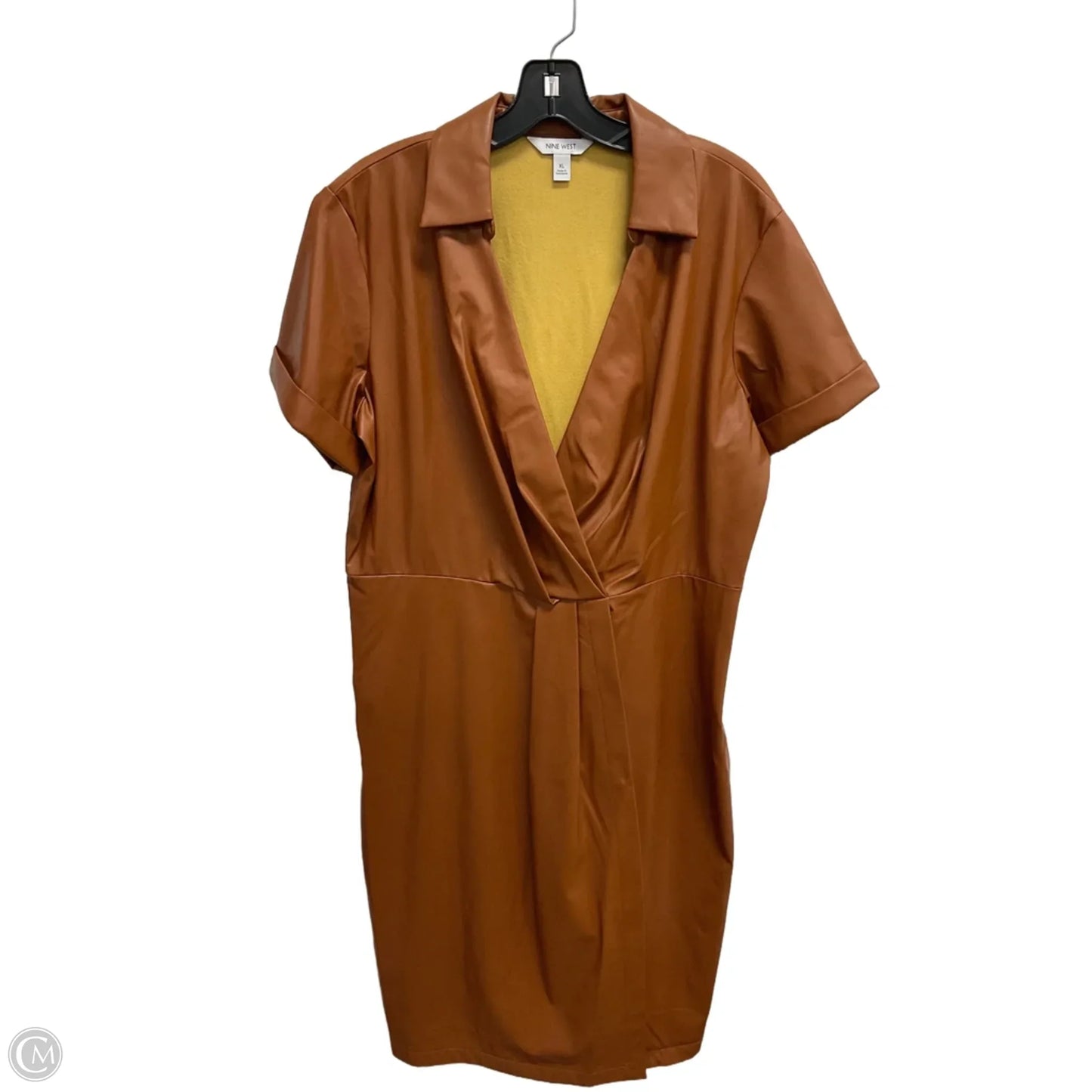 Dress Casual Midi By Nine West In Brown, Size: Xl