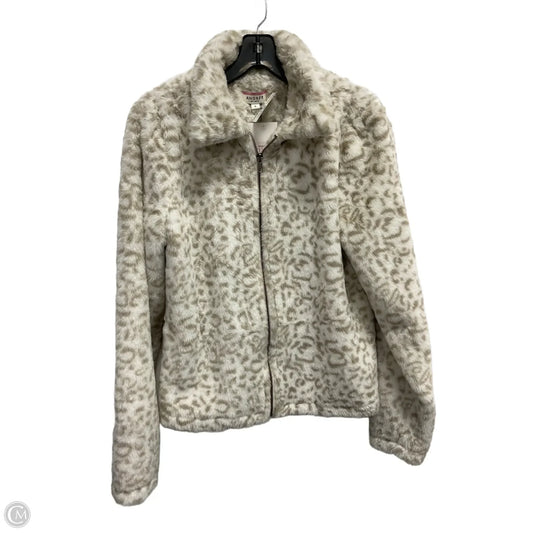 Jacket Faux Fur & Sherpa By Andree By Unit In Tan & White, Size: S