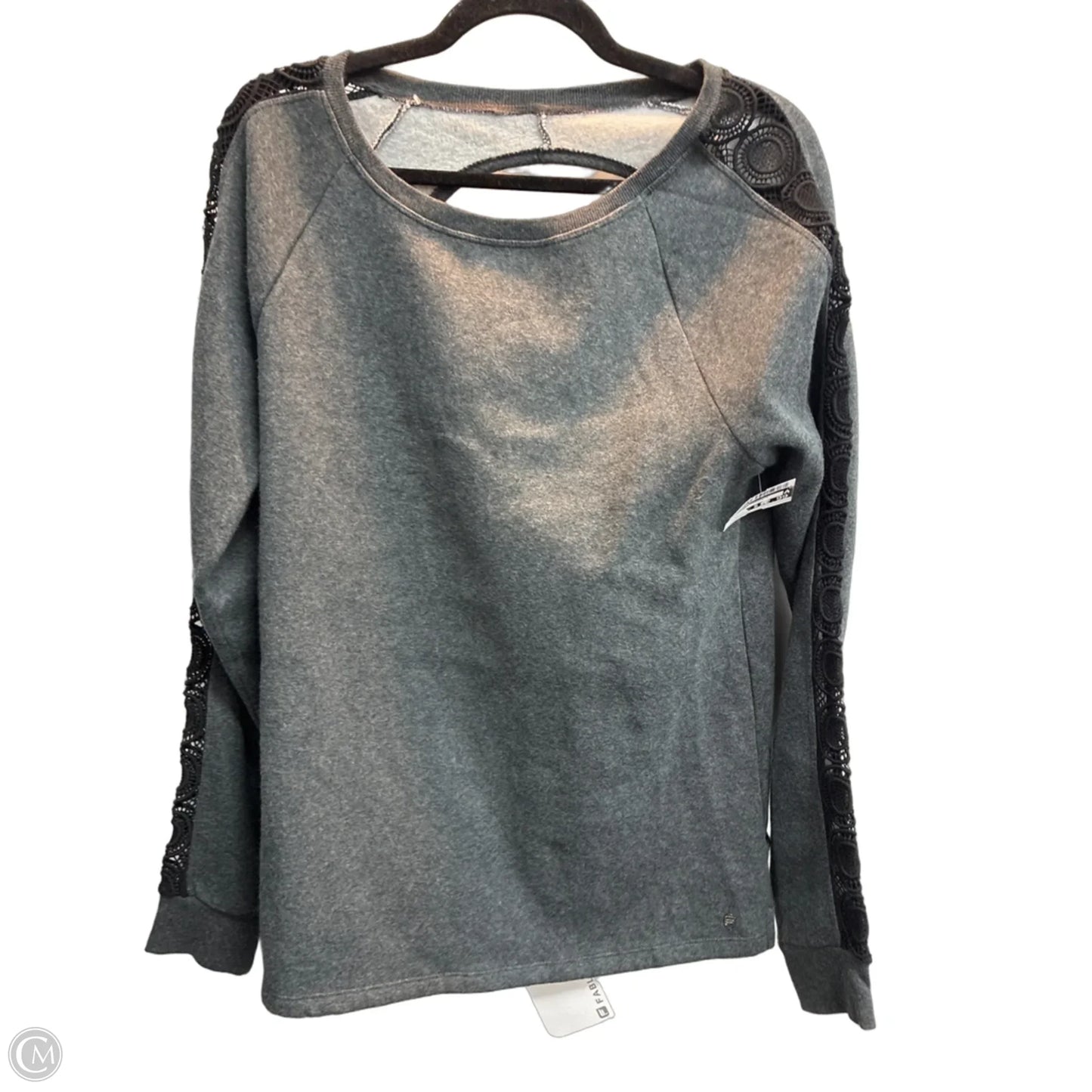 Sweatshirt Crewneck By Fabletics In Grey, Size: Xl