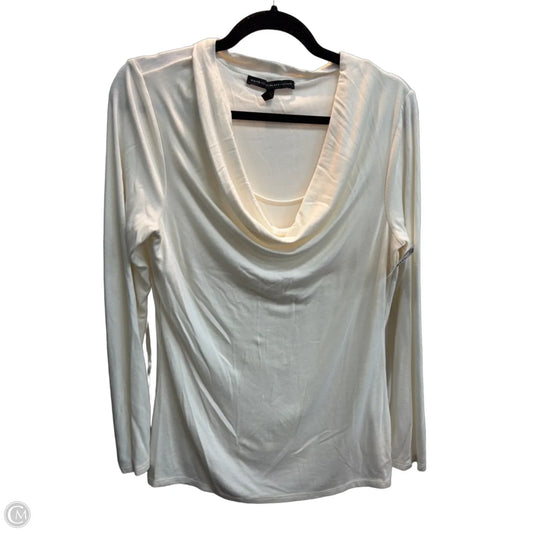 Top Long Sleeve By White House Black Market In White, Size: M