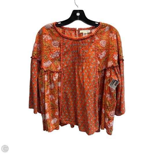 Top Long Sleeve By Rachel Zoe In Orange, Size: M