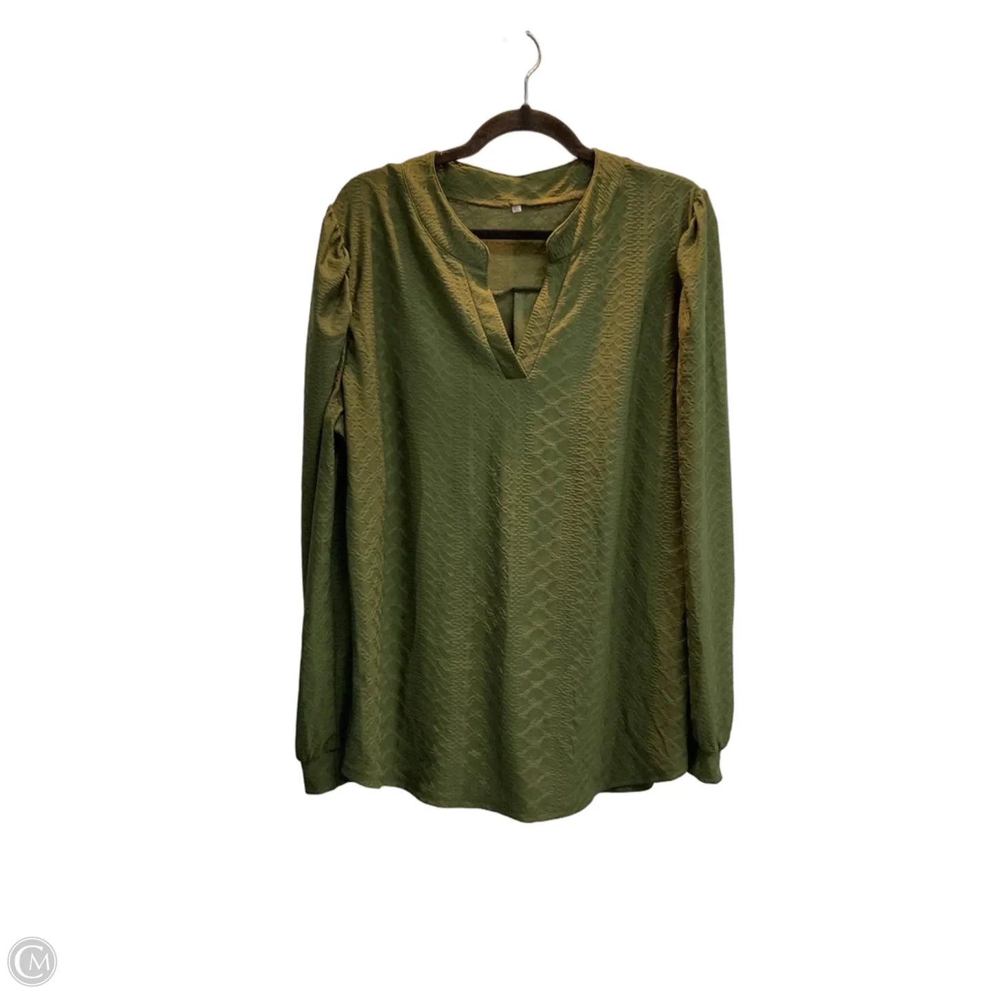 Top Long Sleeve By Clothes Mentor In Green, Size: Xl