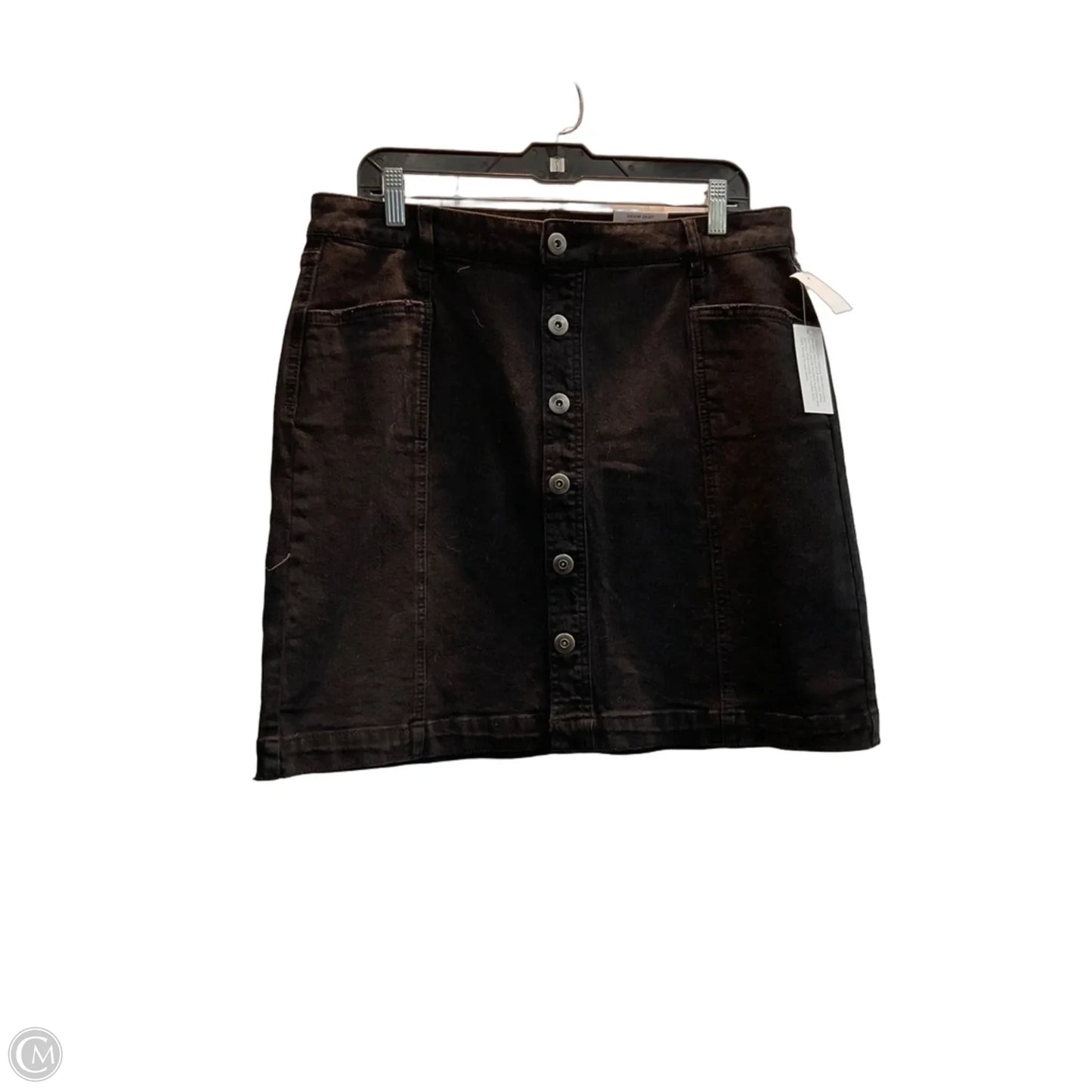 Skirt Mini & Short By Style And Company In Black Denim, Size: 12