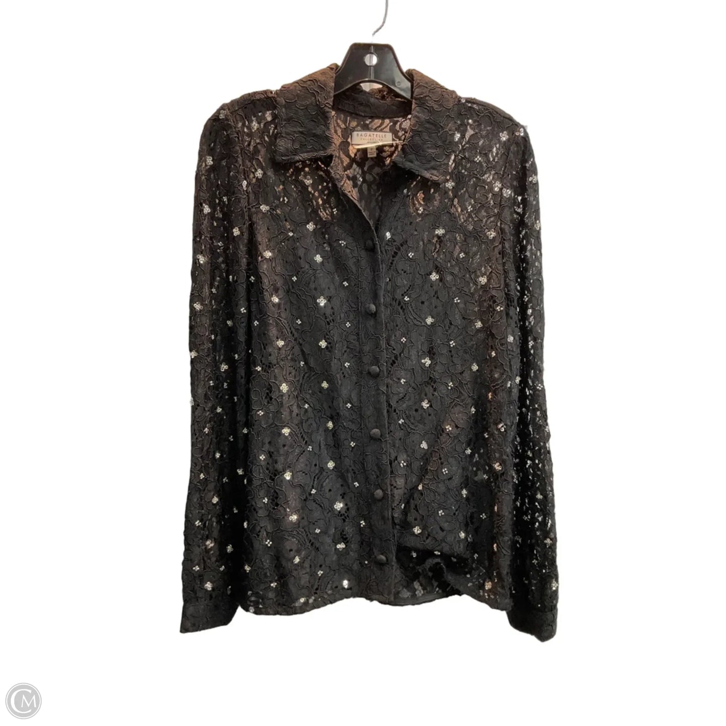 Top Long Sleeve By Bagatelle In Black, Size: S