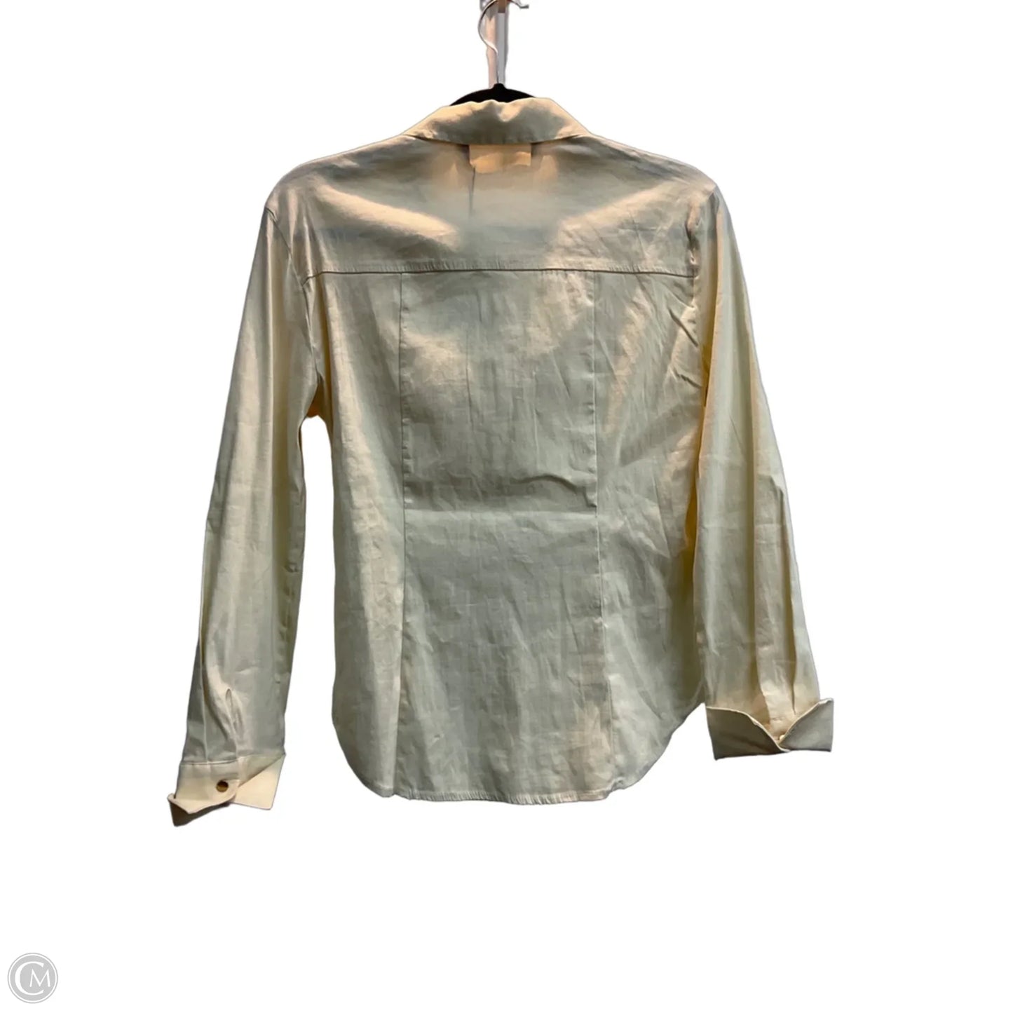 Top Long Sleeve By Zara In Cream, Size: S