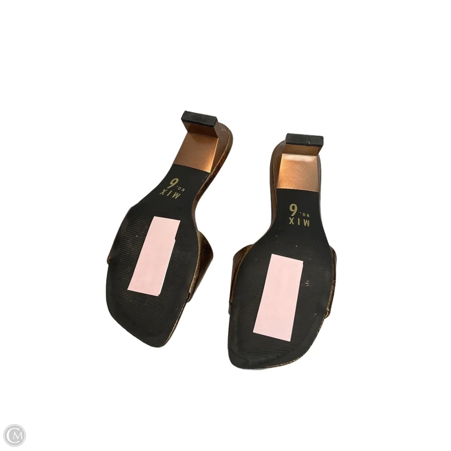 Sandals Heels Kitten By Mix No 6 In Bronze, Size: 10