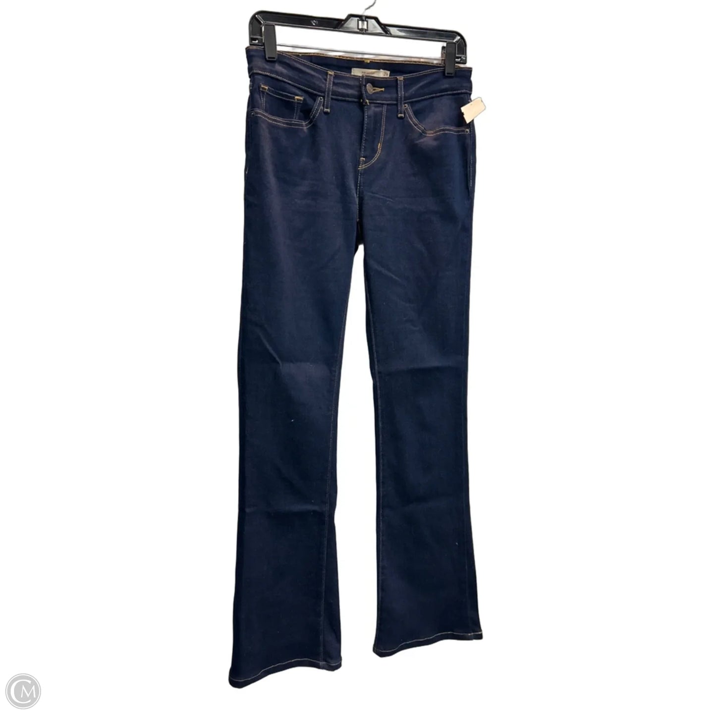 Jeans Boot Cut By Levis In Blue Denim, Size: 4