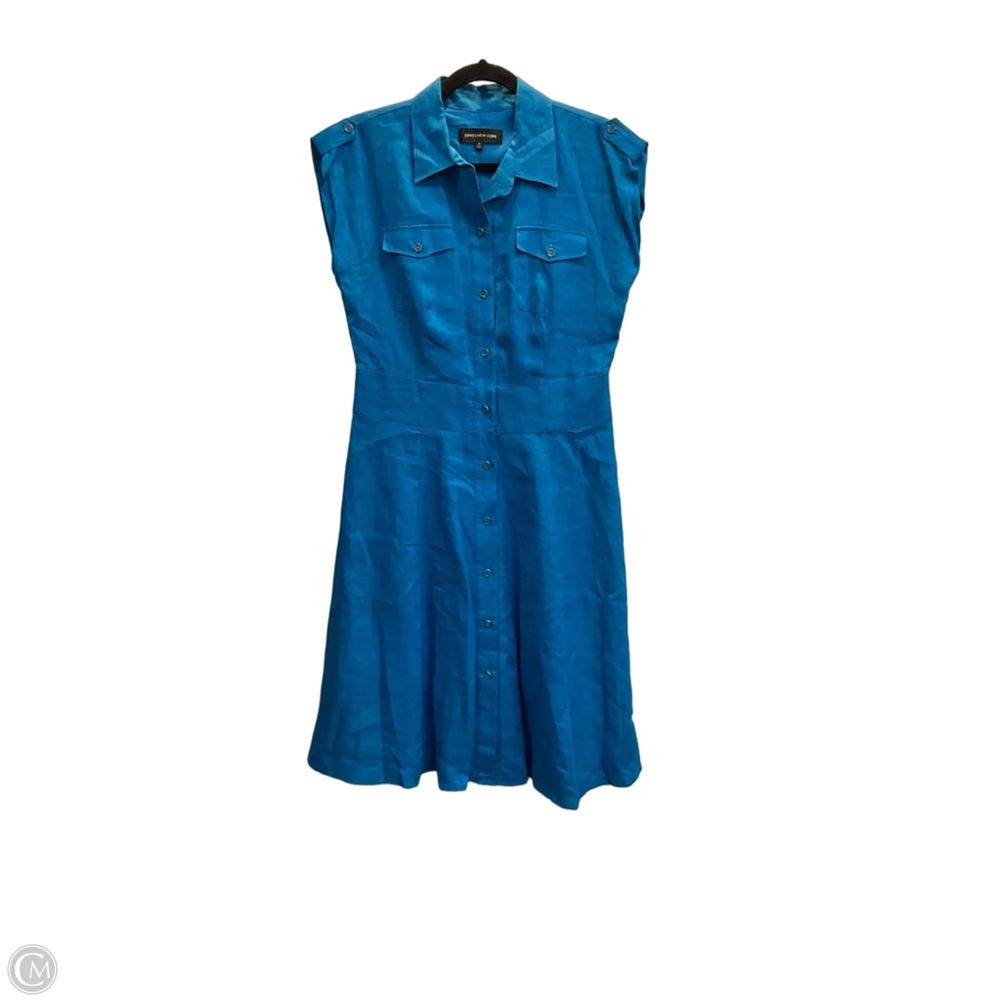 Dress Casual Midi By Jones New York In Blue, Size: 4