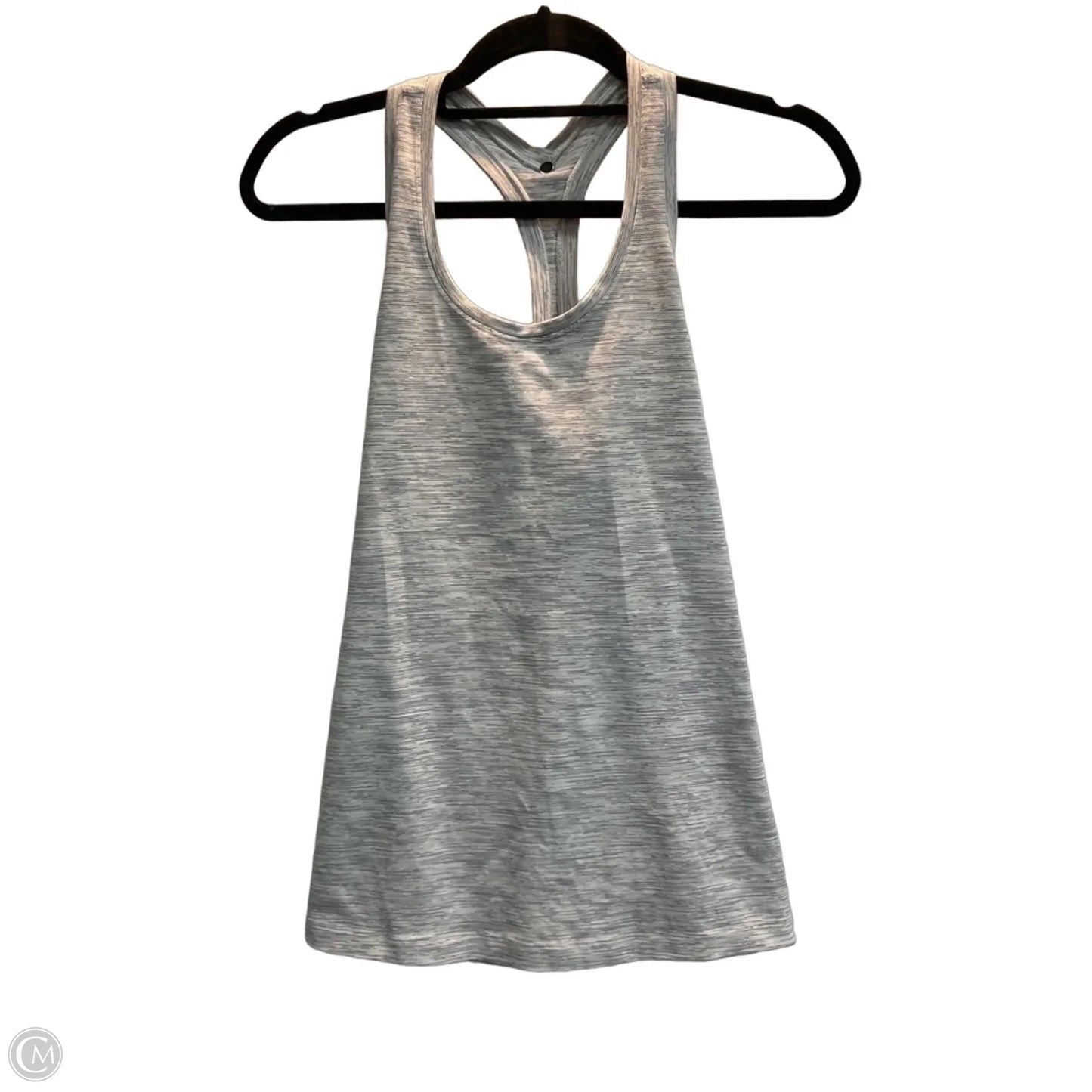 Athletic Tank Top By Lululemon In Grey & White, Size: M