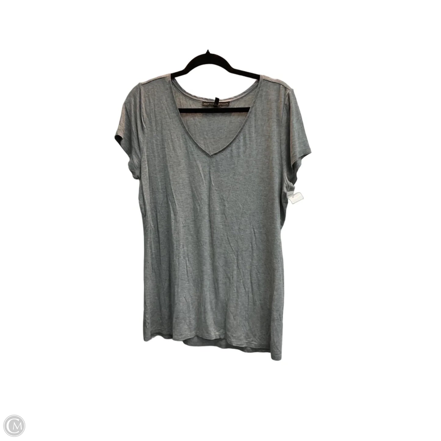 Top Short Sleeve By White House Black Market In Grey, Size: L