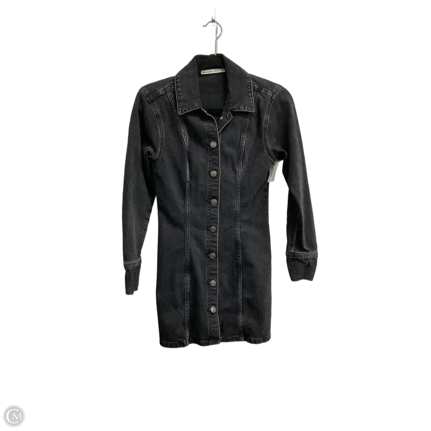 Dress Casual Short By Abercrombie And Fitch In Black Denim, Size: Xsp