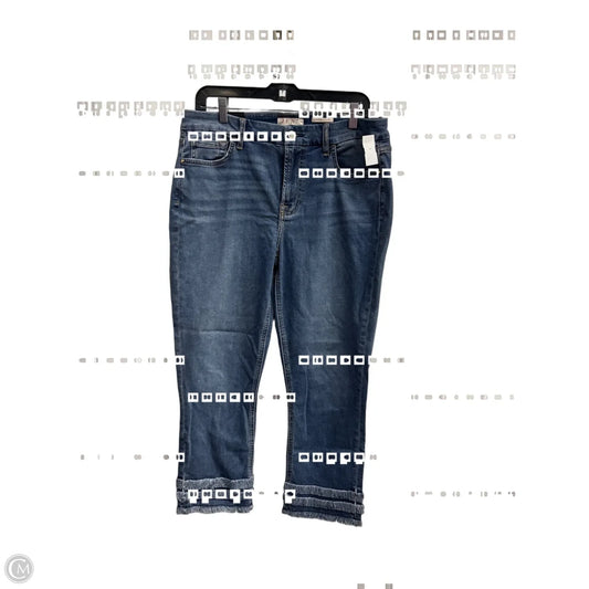 Jeans Straight By 7 For All Mankind In Blue Denim, Size: 12