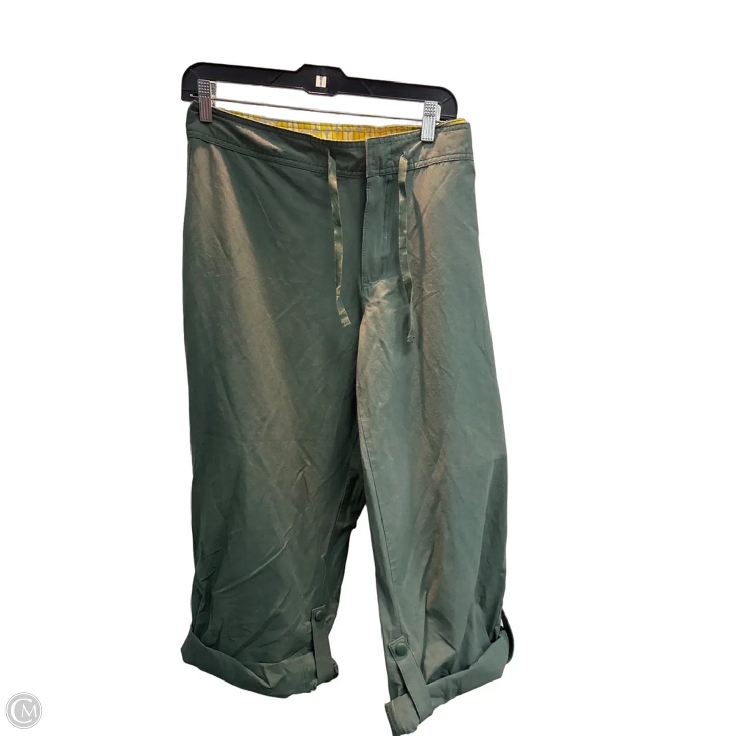 Athletic Capris By Danskin In Green, Size: Xxl