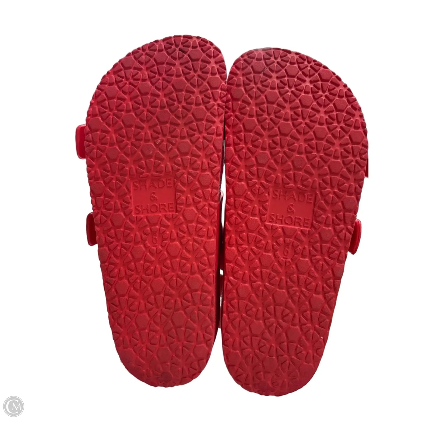 Sandals Flats By Shade & Shore In Red, Size: 6