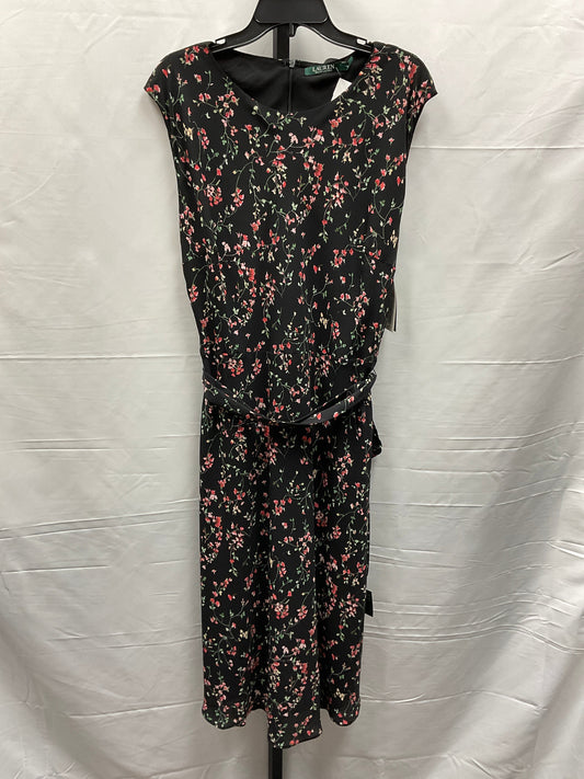 Floral Print Dress Casual Maxi Lauren By Ralph Lauren, Size Xl