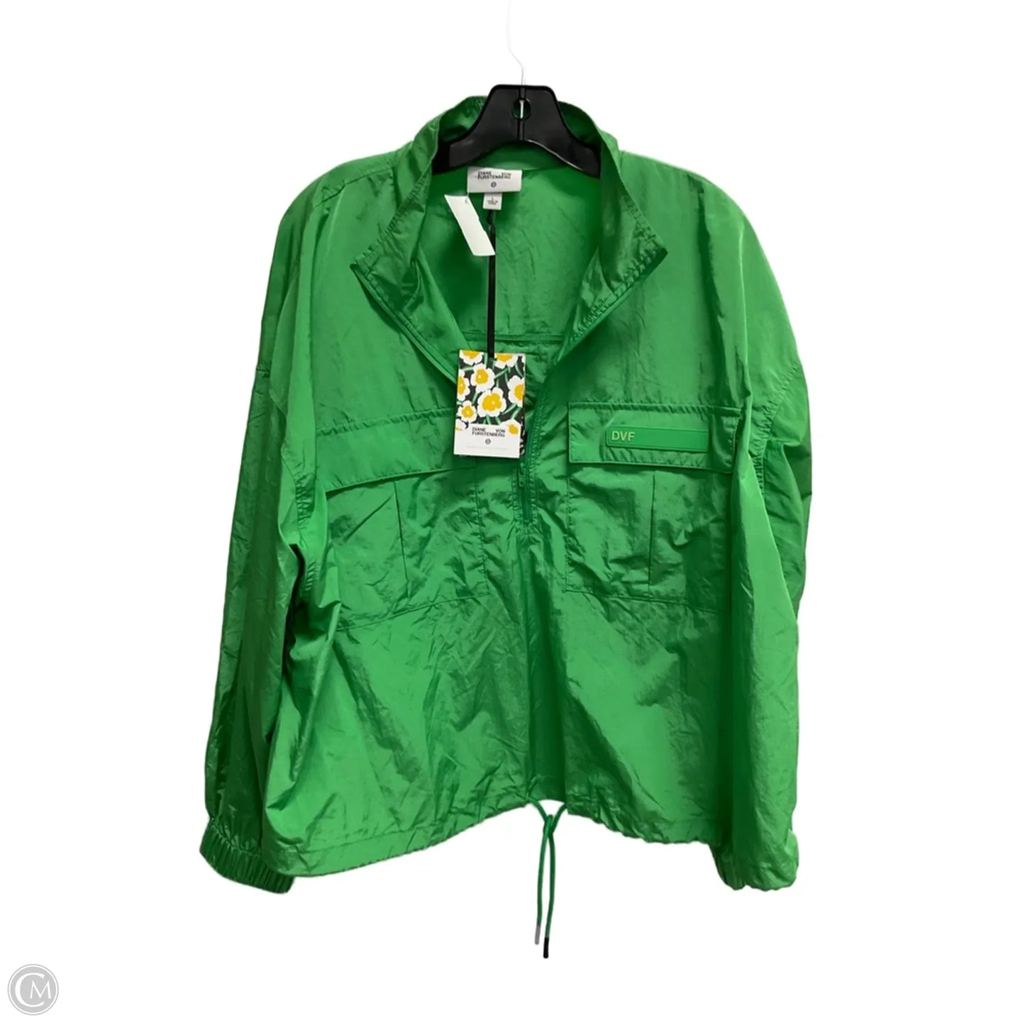 Jacket Designer By Diane Von Furstenberg In Green, Size: L