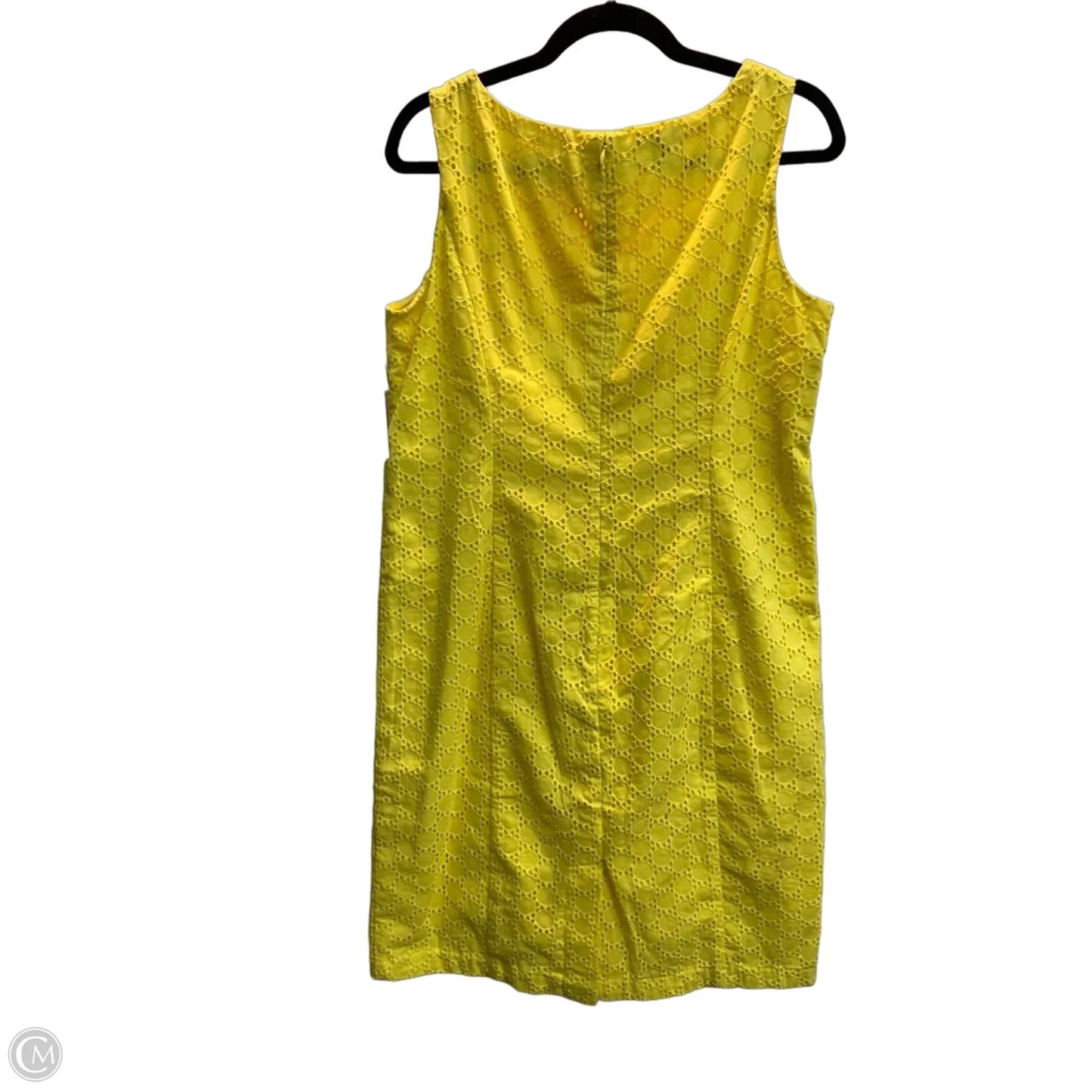 Dress Casual Midi By Talbots In Yellow, Size: 12p