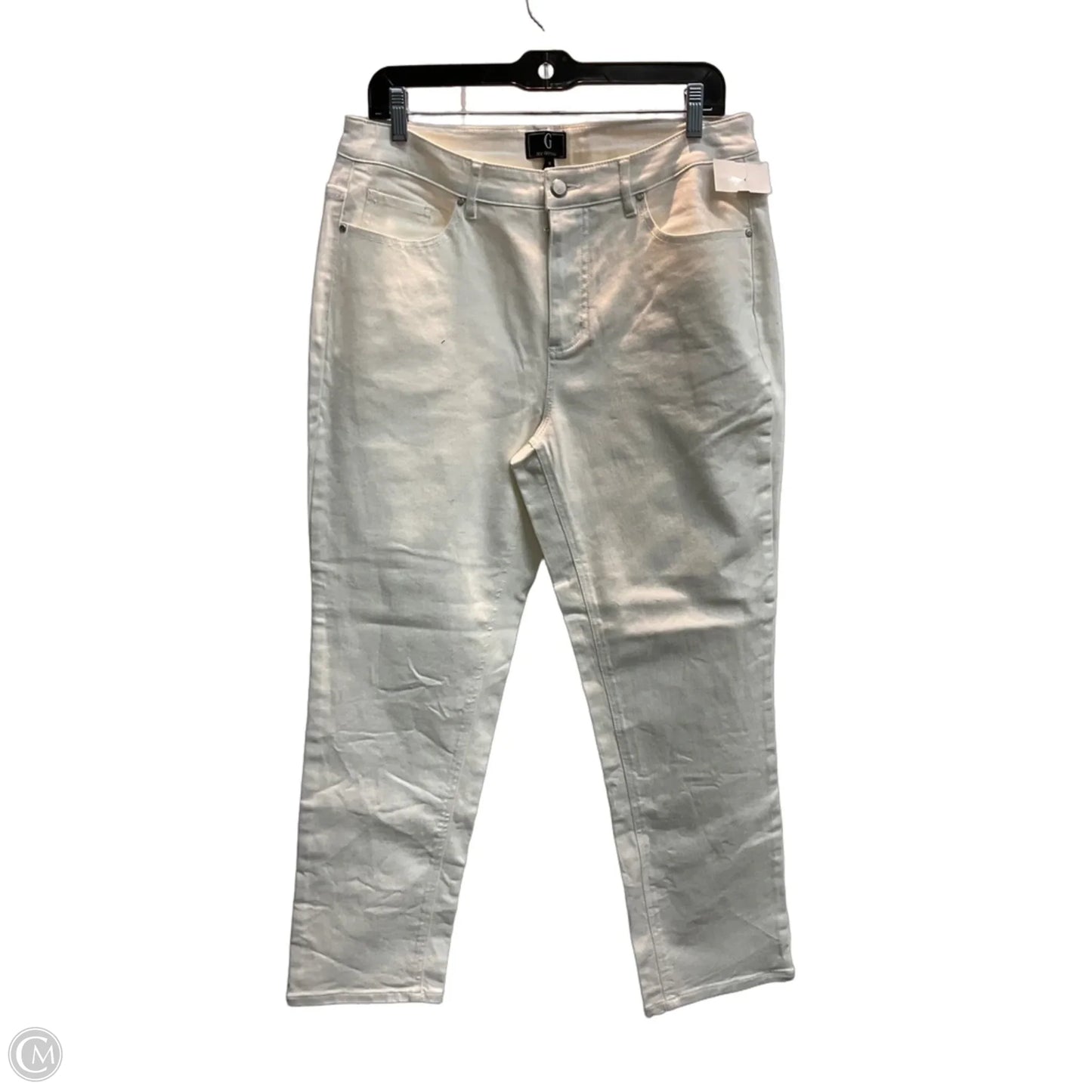 Jeans Straight By G By Giuliana In White, Size: 14