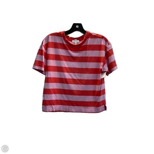 Top Short Sleeve By Evereve In Striped Pattern, Size: Xs