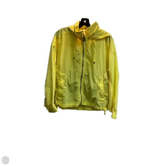 Jacket Windbreaker By Eddie Bauer In Yellow, Size: Xs
