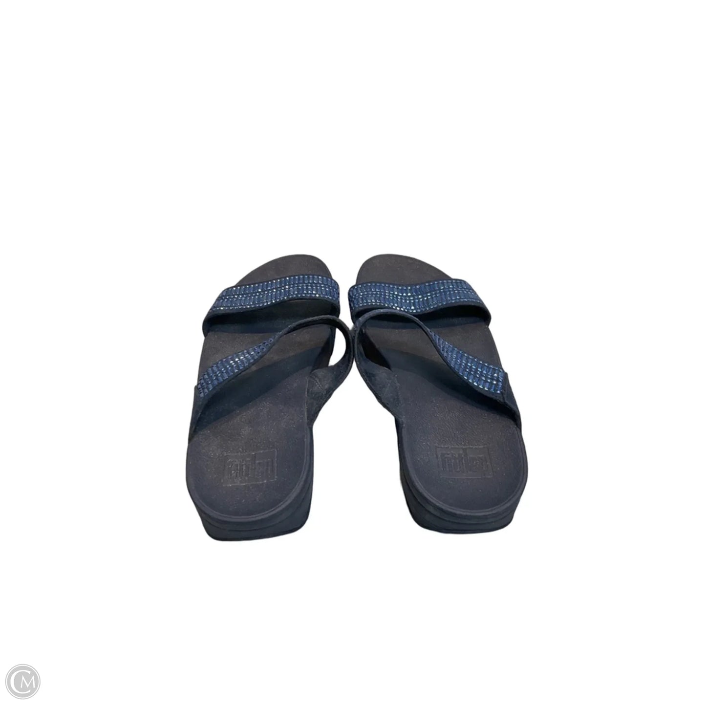 Sandals Flip Flops By Fitflop In Blue, Size: 9