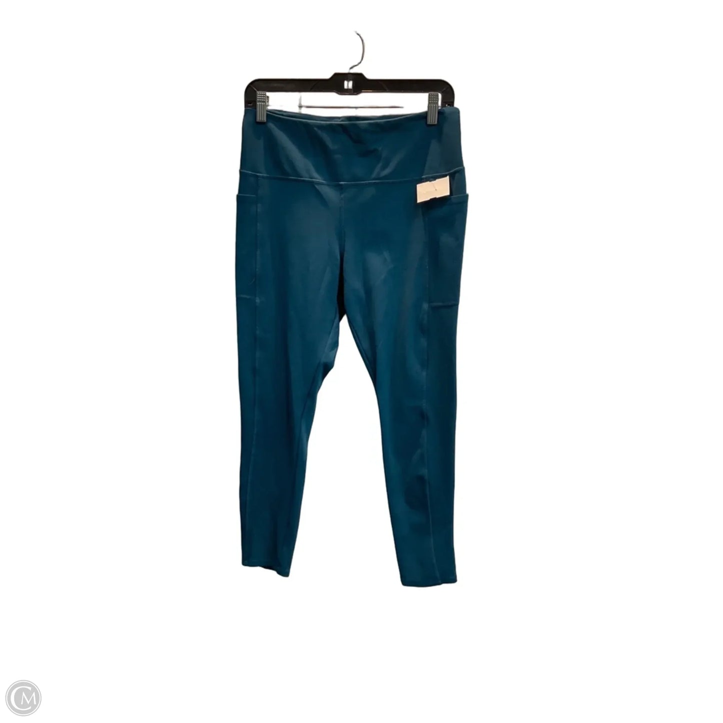Athletic Leggings By Danskin In Aqua, Size: L