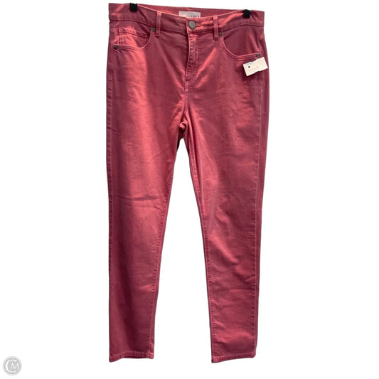 Jeans Straight By Loft In Red, Size: 8