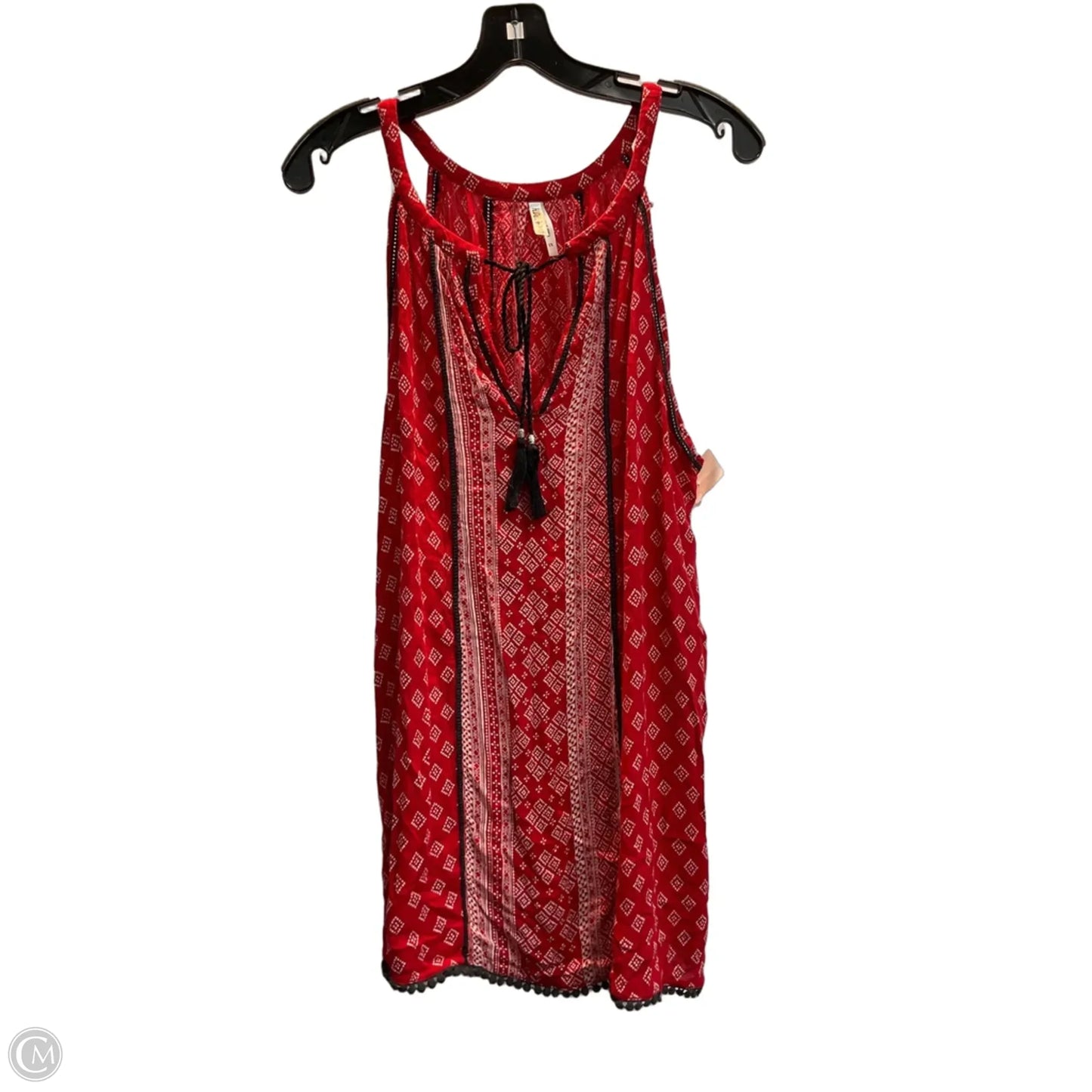 Top Sleeveless By Live 4 Truth In Red, Size: 1x