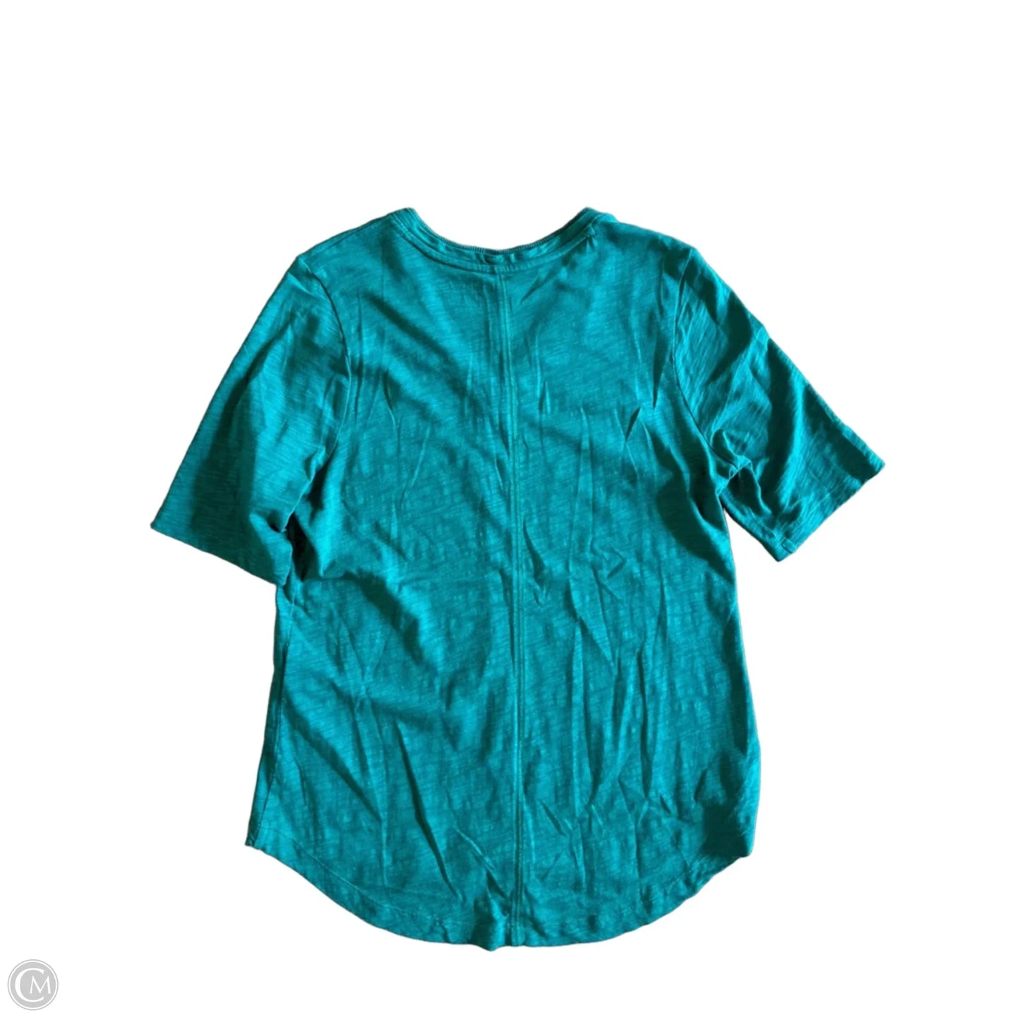 Top Short Sleeve Basic By Chicos In Green, Size: M
