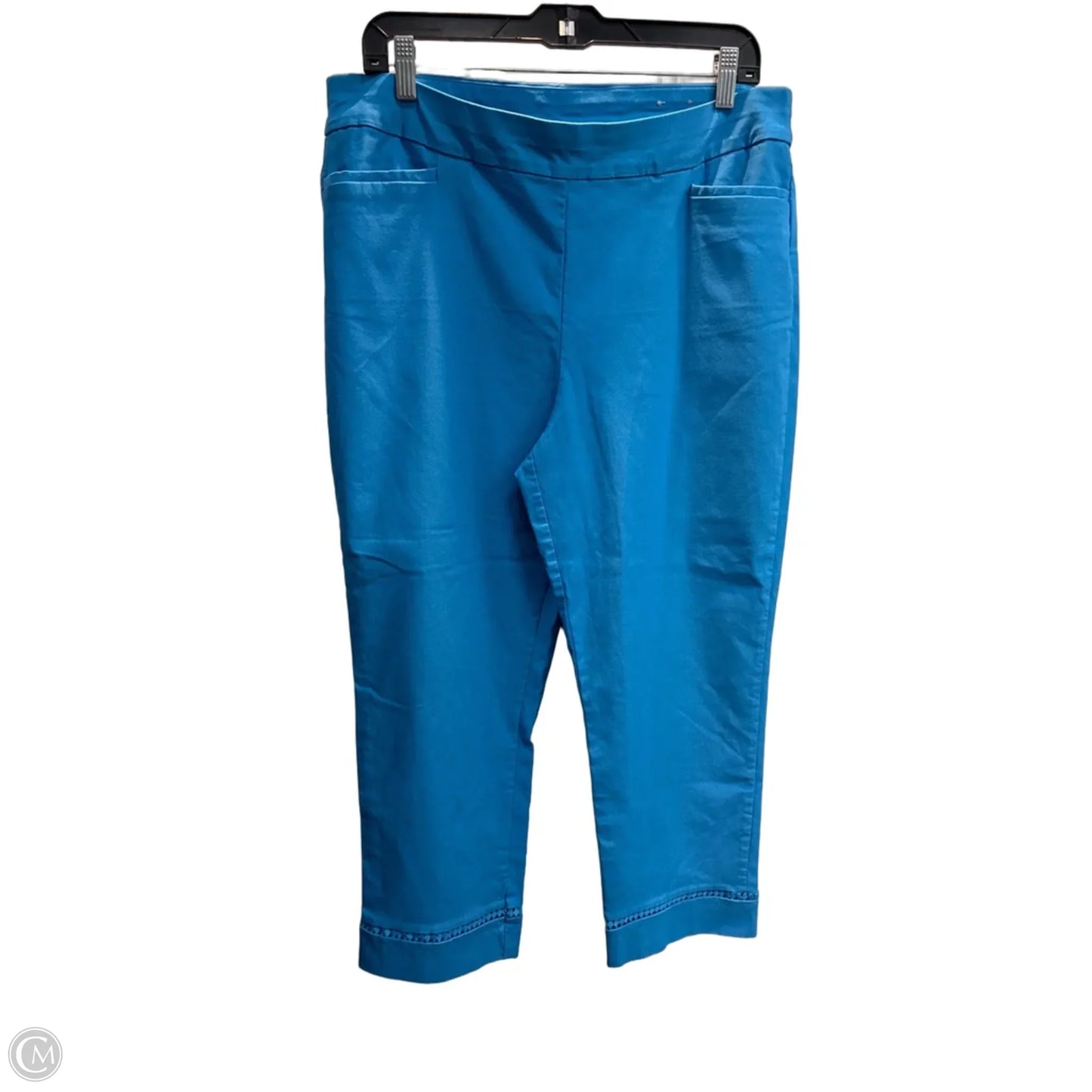 Capris By Chicos In Blue, Size: L