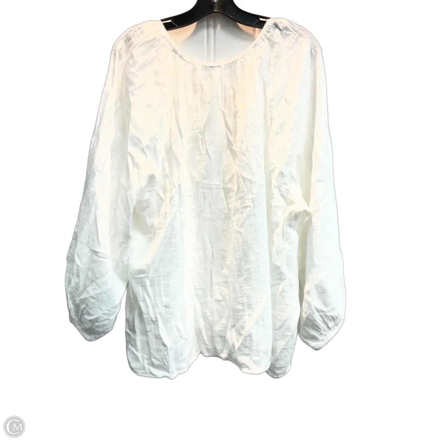 Top Long Sleeve By Old Navy In White, Size: 3x