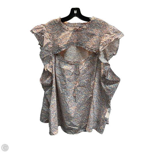 Top Short Sleeve By Old Navy In Floral Print, Size: 4x